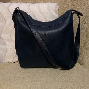 NWOT VEGAN MATT & NAT crossbody/hobo in dark navy Color